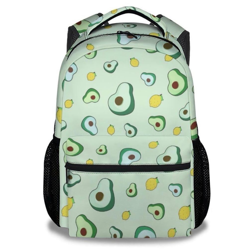 PoshWrap Avocado School Backpack For Girls, Women, teens - 16 Inches Green bag